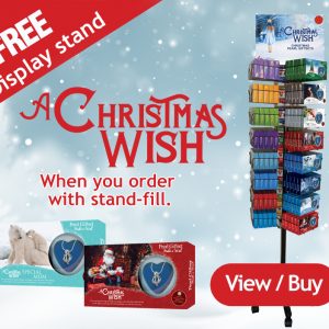 Real Pearl Pendant Christmas Series Gift Sets Floor Stand with Products
