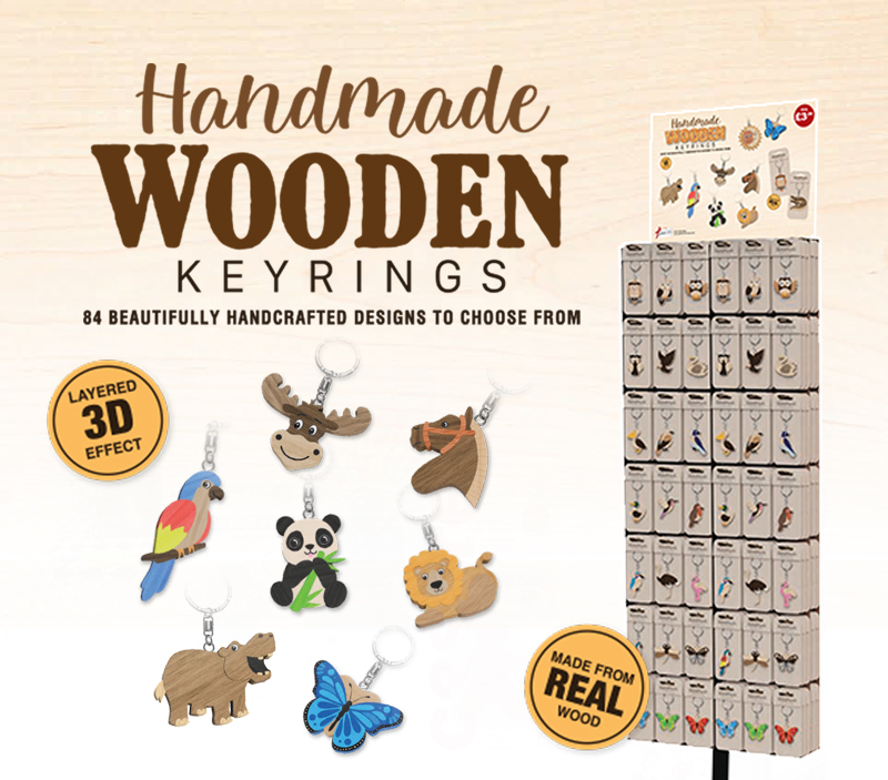 handmade wooden keyrings link