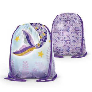 Mermaid Drawstring Bag x 3