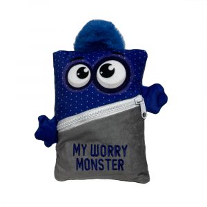 Dark Blue Worry Monster x 3