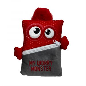 Red Worry Monster x 3