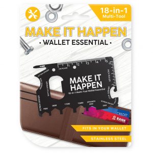 Make It Happen Wallet Essential Multi-tool x 3