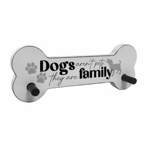 Dogs Aren't Pets They're Family Dog Bone Sign x 2