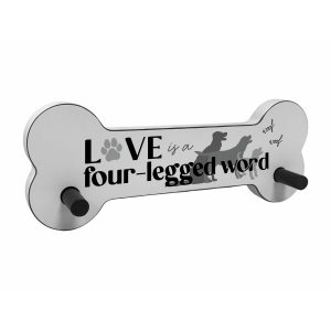 Love Is A Four Legged... Dog Bone Sign x 2