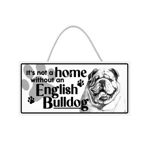 English Bulldog Hanging Sign x 6