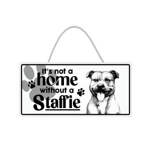 Staffie Hanging Sign x 6