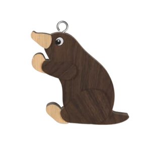 Mole Wooden Keyring