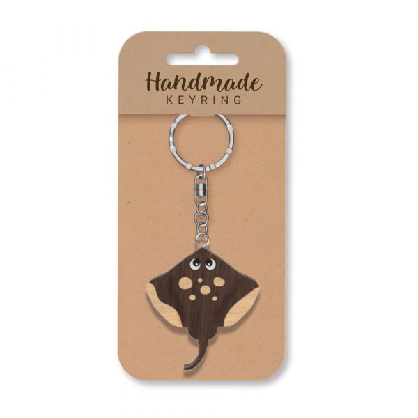 Stingray Wooden Keyring x 3 - Image 2