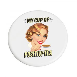 Retro Positivi-tea Coaster x 4