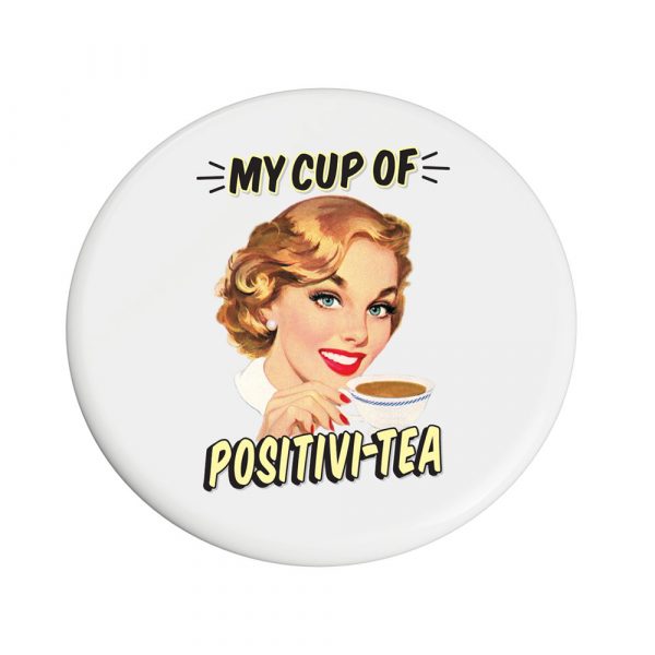 Retro Positivi-tea Coaster x 4