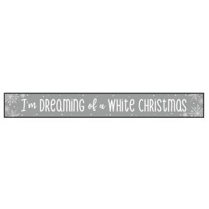 I'm Dreaming Of Skinny Christmas Wood Sign x 6