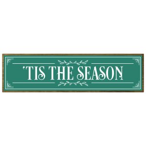 Tis The Season Rustic Christmas Wood Sign x 5