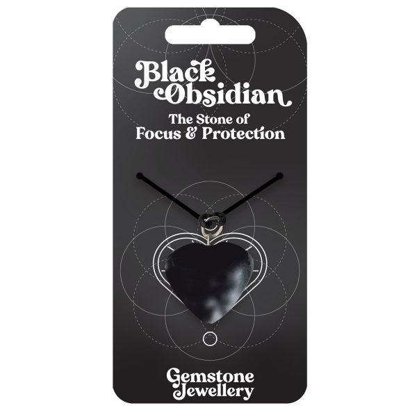 Black Obsidian Heart - Gemstone Jewellery x 4