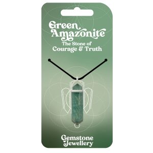 Green Amazonite Pendant - Gemstone Jewellery x 4