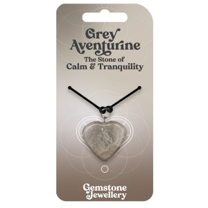 Grey Aventurine Heart - Gemstone Jewellery x 4