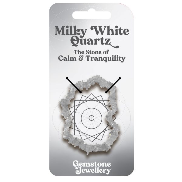 Milky White Quartz Bracelet - Gemstone Jewellery x 4