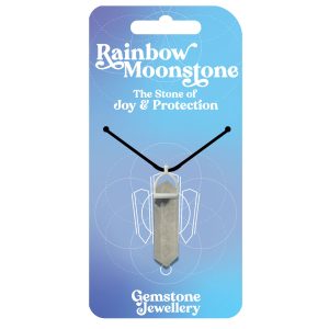 Rainbow Moonstone Pendant - Gemstone Jewellery x 4