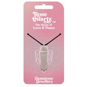 Rose Quartz Pendant - Gemstone Jewellery x 4