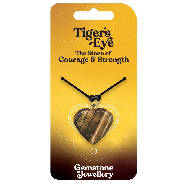 Tiger Eye Heart - Gemstone Jewellery x 4