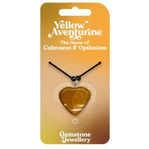 Yellow Aventurine Heart - Gemstone Jewellery x 4