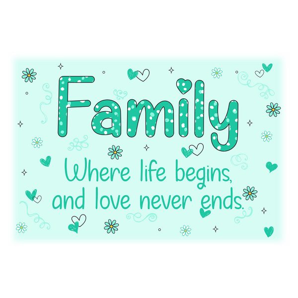 Family - Signtastic Metal Signs x 5