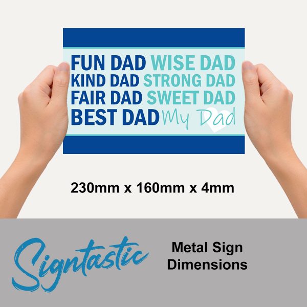 Fun Dad - Signtastic Metal Signs x 5 - Image 2