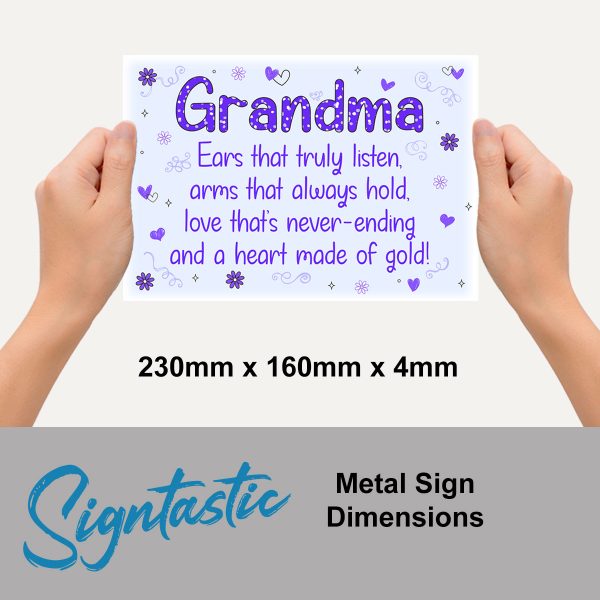 Grandma - Signtastic Metal Signs x 5 - Image 2