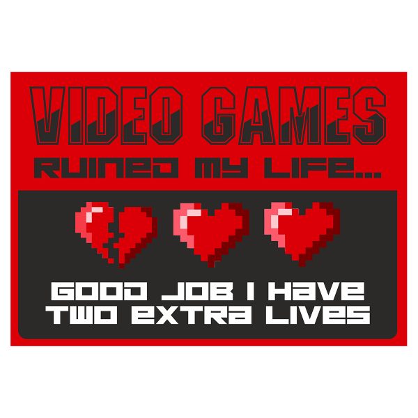 Video Games - Signtastic Metal Signs x 5