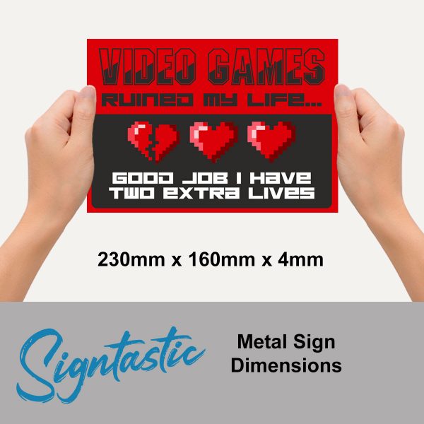 Video Games - Signtastic Metal Signs x 5 - Image 2