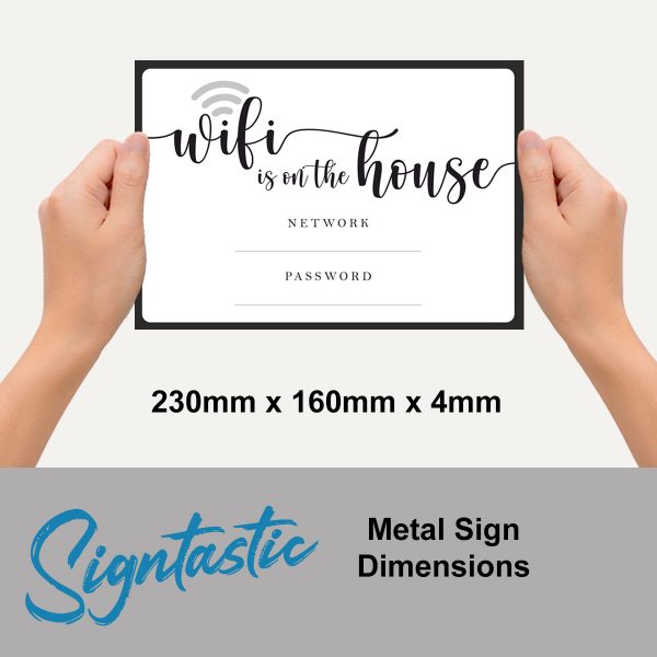 Wifi - Signtastic Metal Signs x 5 - Image 2