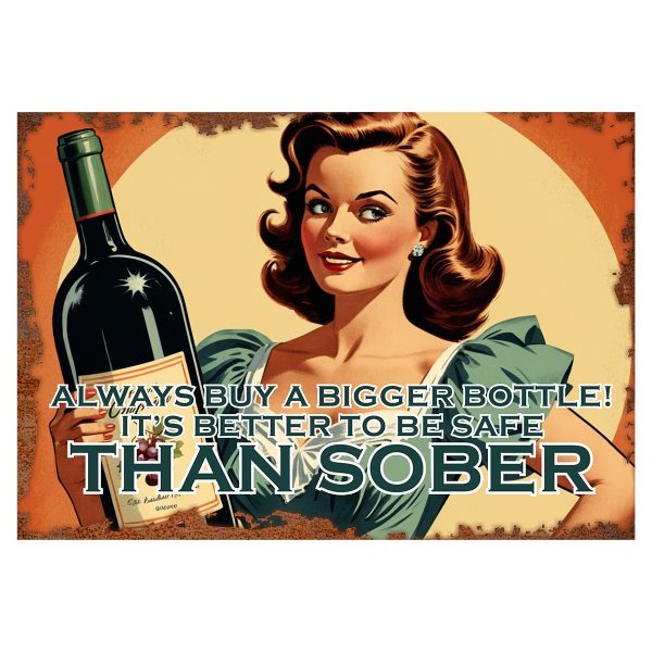 Always Buy A Bigger - Signtastic Metal Signs x 5