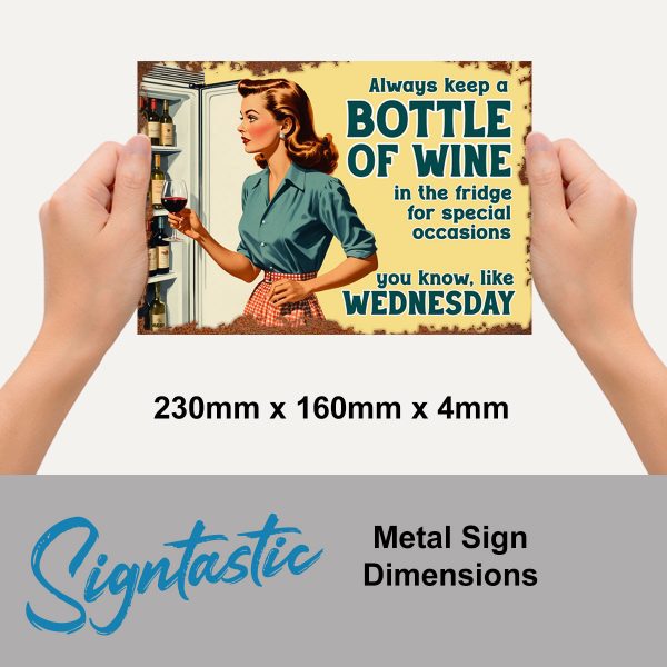 Always Keep A Bottle - Signtastic Metal Signs - Image 2