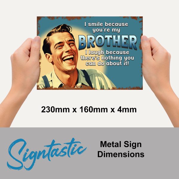 Brother - Signtastic Metal Signs x 5 - Image 2