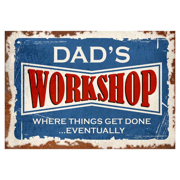 Dads Workshop - Signtastic Metal Signs x 5