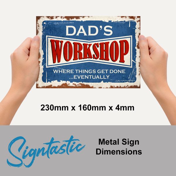 Dads Workshop - Signtastic Metal Signs x 5 - Image 2