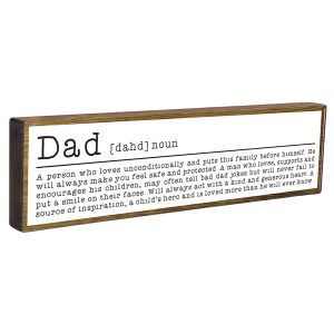 Dad Mini Rustic Wood Sign x 5