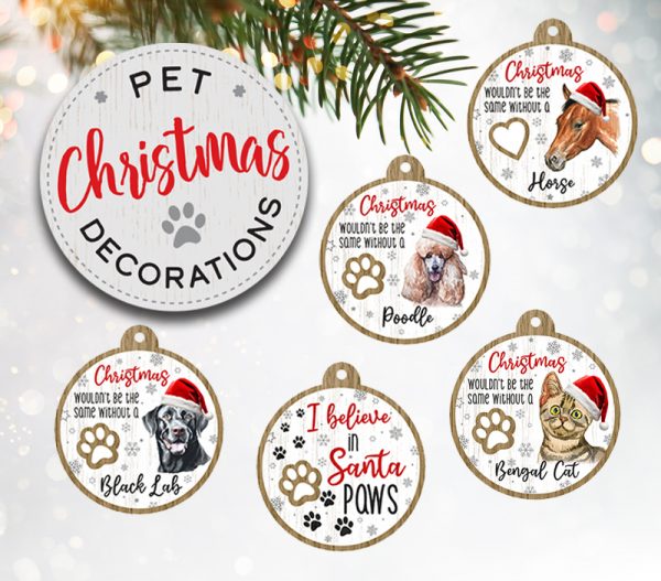 Bengal Cat Pet Christmas Decoration x 6 - Image 3