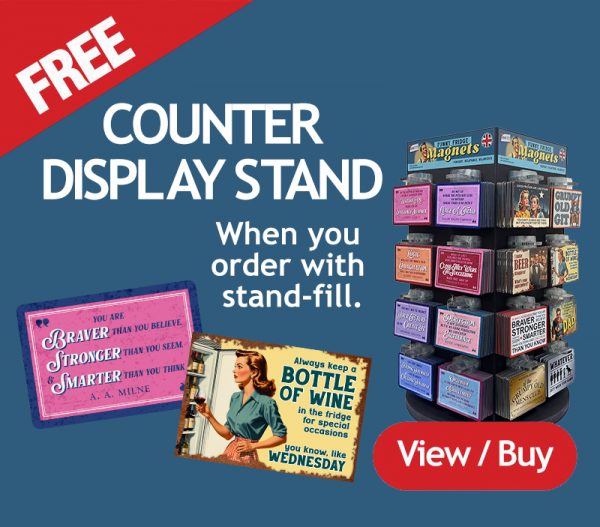 Fridge Magnet Counter Stand with Products
