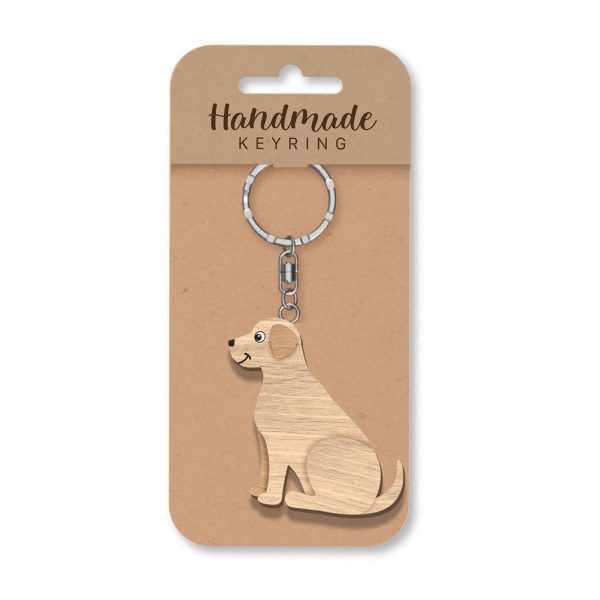 Labrador Wooden Keyring x 3 - Image 2