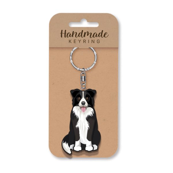 Sheep Dog Wooden Keyring x 3 - Image 2