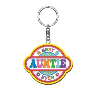 Best Auntie Woody Pals Keyring x 3