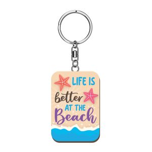 Better At The Beach Woody Pals Keyring x 3