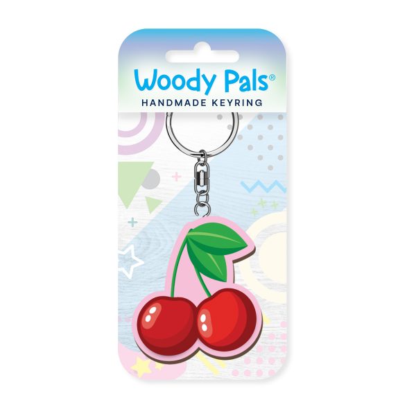 Cherries Woody Pals Keyring x 3 - Image 2