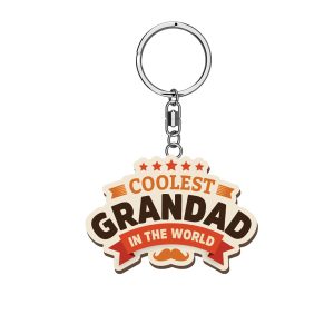 Coolest Grandad Woody Pals Keyring x 3