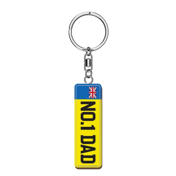 Dad Plate Woody Pals Keyring x 3