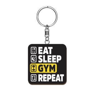 Eat Gym Repeat Woody Pals Keyring x 3