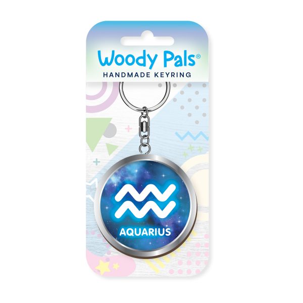Starsign Aquarius Woody Pals Keyring x 3 - Image 2