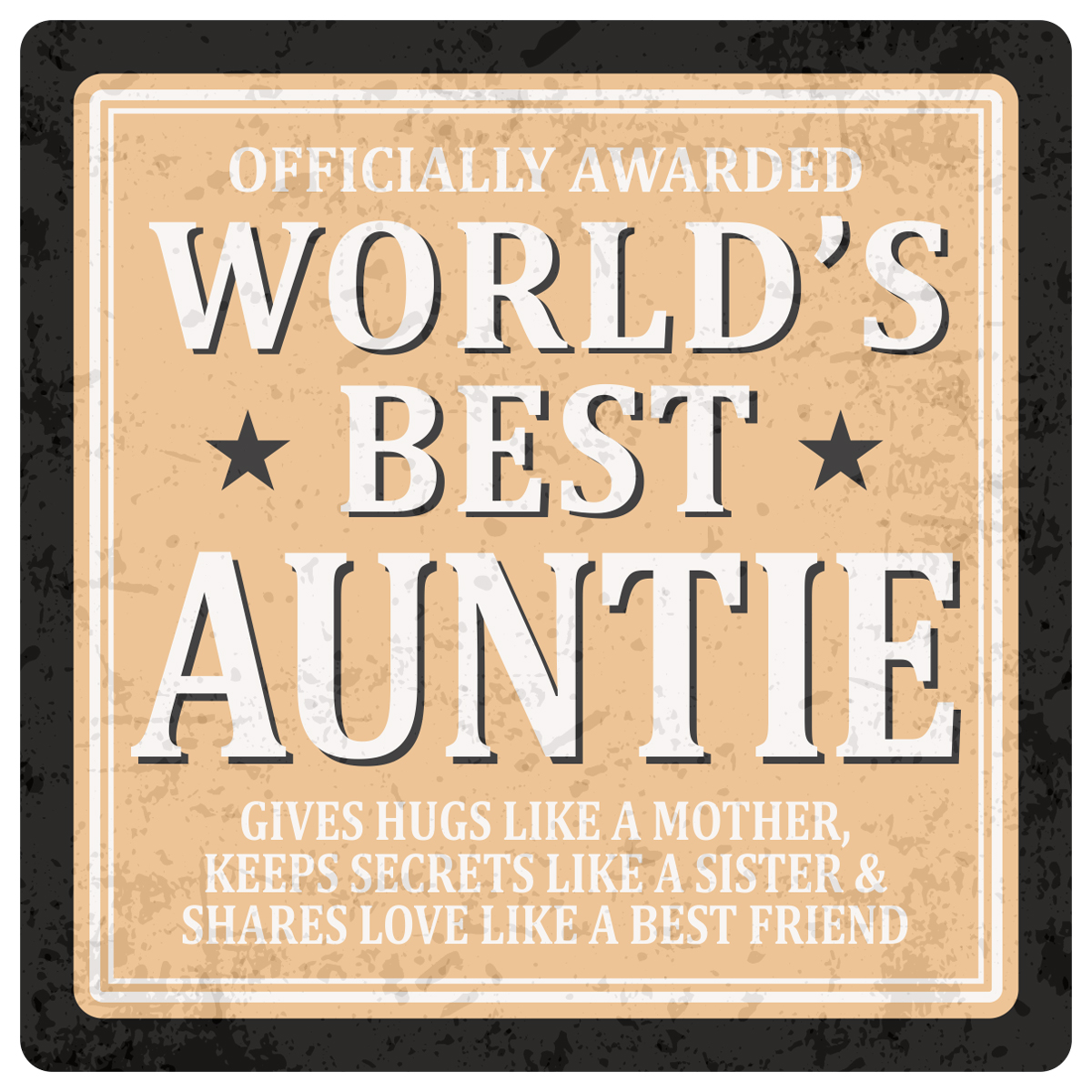 Sentiments Coasters Worlds Auntie x 4