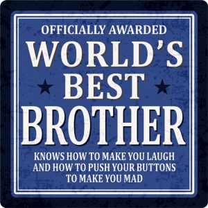 Sentiments Coasters Worlds Brother x 4
