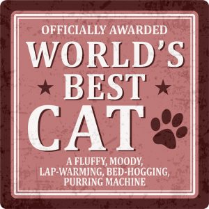 Sentiments Coasters Worlds Cat x 4